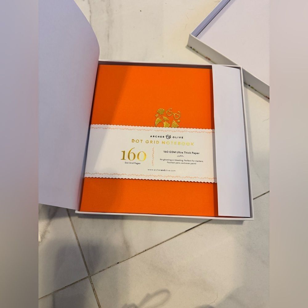 Archer and olive orange notebook #21